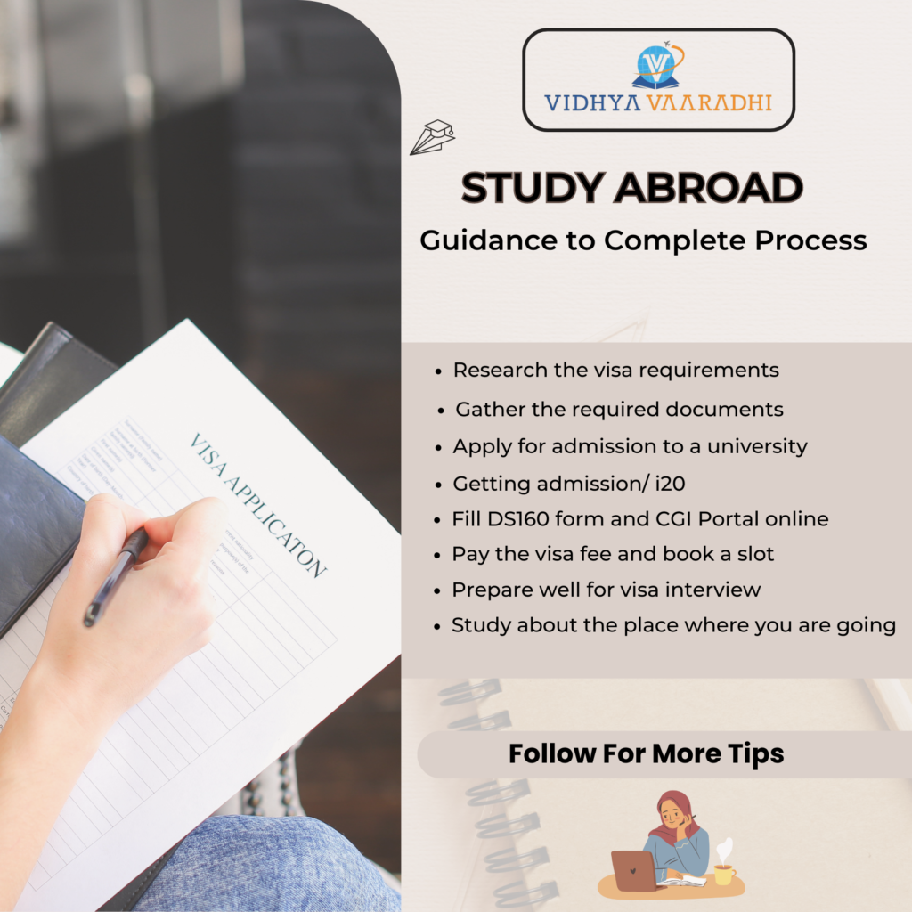 Study visa process-right from booking the slot to interview-everything you need to know